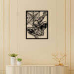 Spider Man With Nest Metal Wall Art