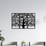 Spiral Tree Metal Wall Art