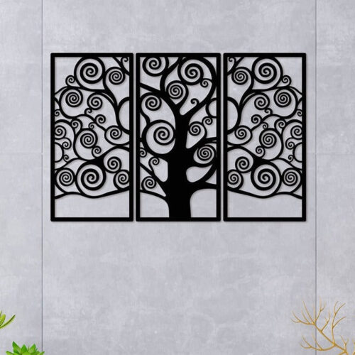 Spiral Tree Metal Wall Art1