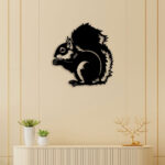 Squirrel Metal Wall Art2