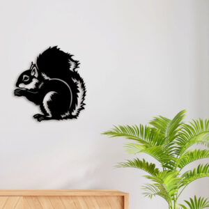 Squirrel Metal Wall Art3