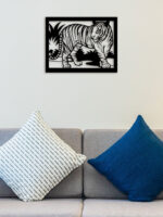 Tiger In Forest Metal Wall Art2