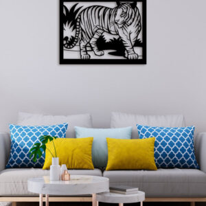 Tiger In Forest Metal Wall Art4