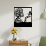 Tree & Butterfly Metal Wall Art