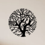 Tree In Circle Metal Wall Art