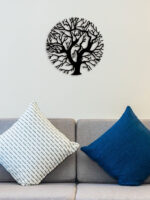 Tree In Circle Metal Wall Art2