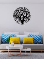 Tree In Circle Metal Wall Art4