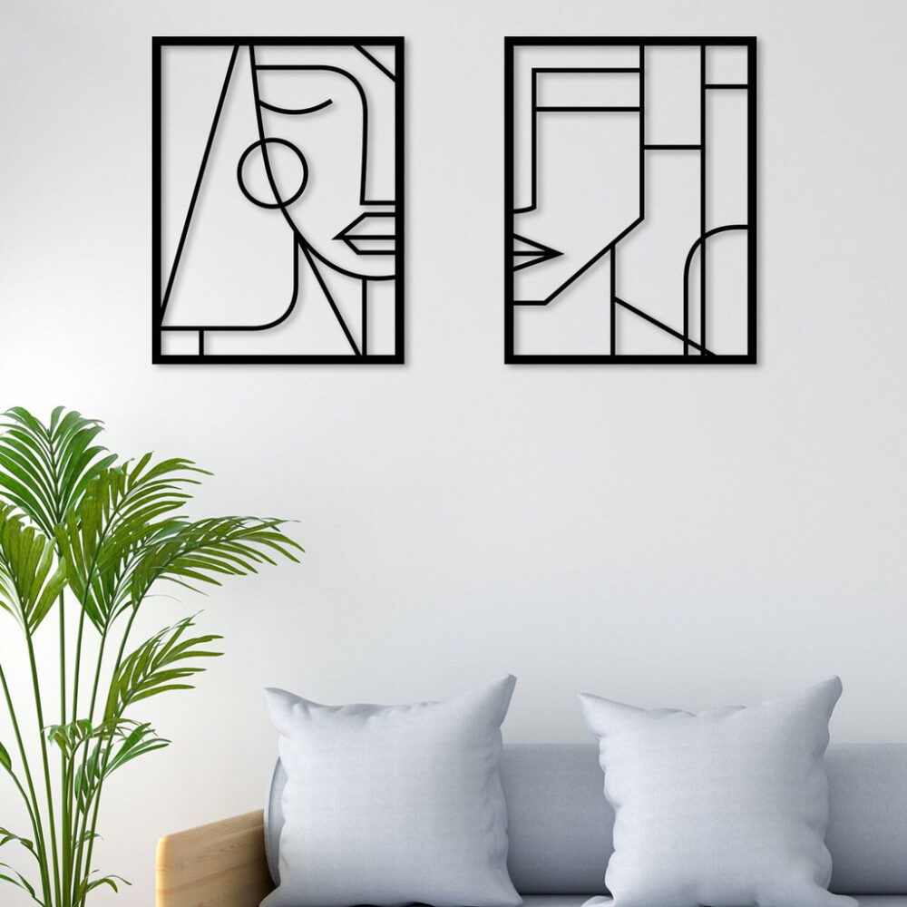 Two Women Metal Wall Art Grace Your Space with Timeless Elegance2