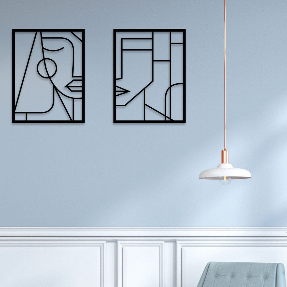 Two Women Metal Wall Art Grace Your Space with Timeless Elegance3