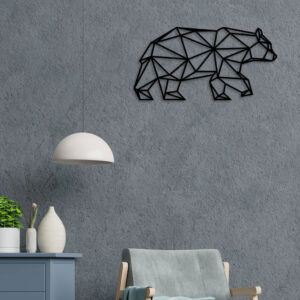 Walking Bear Metal Wall Art6