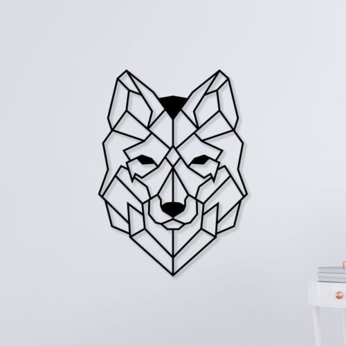 Wolf Clip Metal Wall Art1