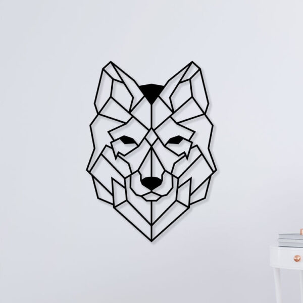 Wolf Clip Metal Wall Art1