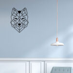 Wolf Clip Metal Wall Art2