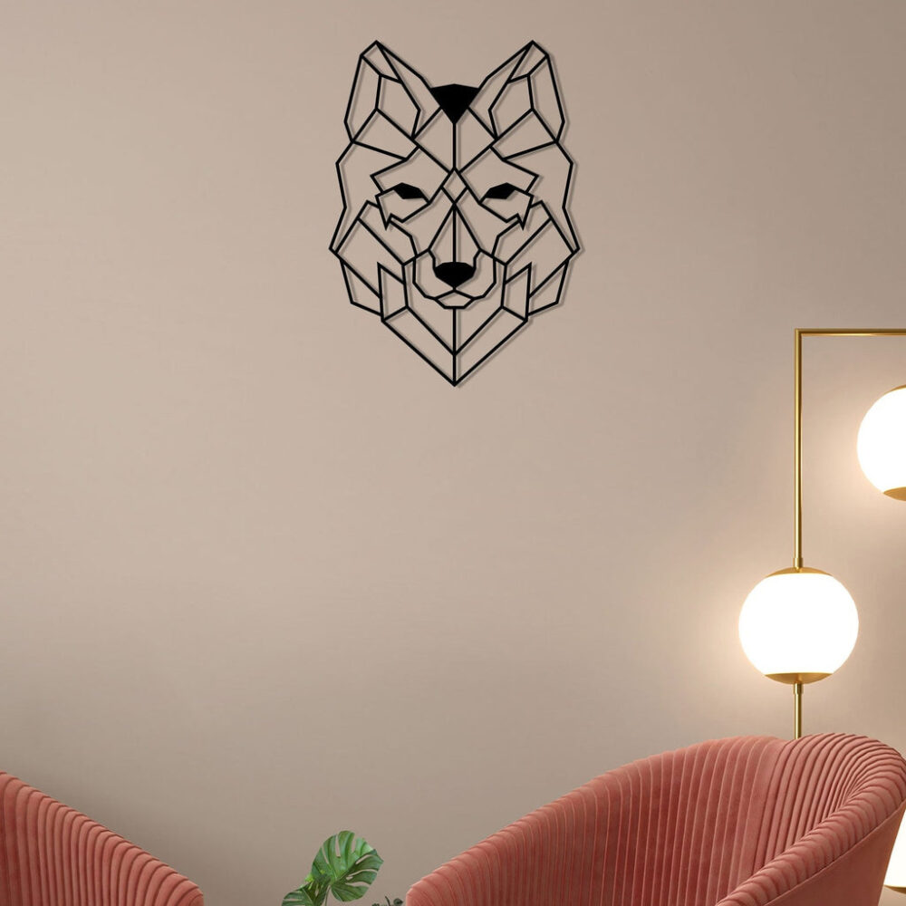 Wolf Clip Metal Wall Art5