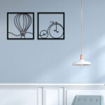 Balloon With Cycle Metal Wall Art Whimsical Elegance for Your Space2