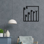 Buy Unique Designer [Bring Home Happiness with Be Happy Metal Wall Art] Online in India @ Best Price NEPTUB4