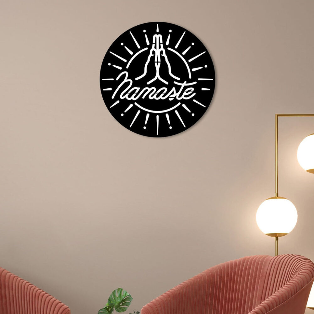 Buy Unique Designer [Embrace Tranquility with Namaste Metal Wall Art] Online in India @ Best Price NEPTUB