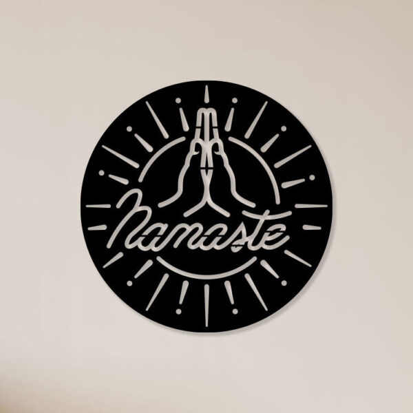 Buy Unique Designer [Embrace Tranquility with Namaste Metal Wall Art] Online in India @ Best Price NEPTUB1