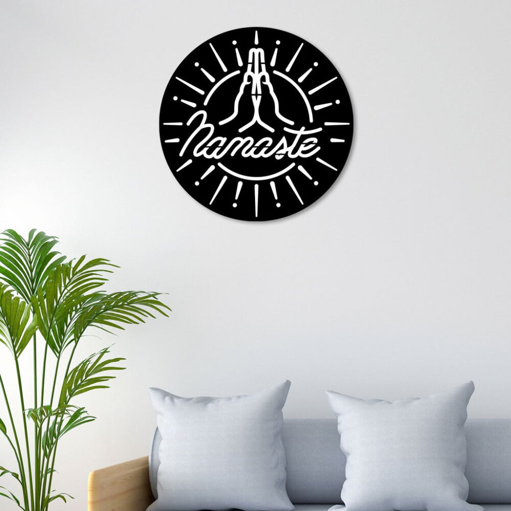Buy Unique Designer [Embrace Tranquility with Namaste Metal Wall Art] Online in India @ Best Price NEPTUB4