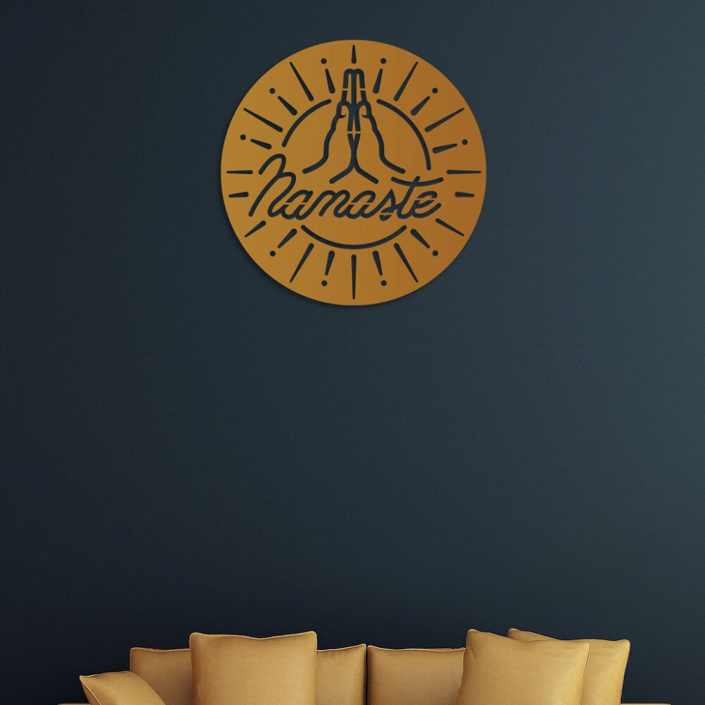 Buy Unique Designer [Embrace Tranquility with Namaste Metal Wall Art] Online in India @ Best Price NEPTUB5