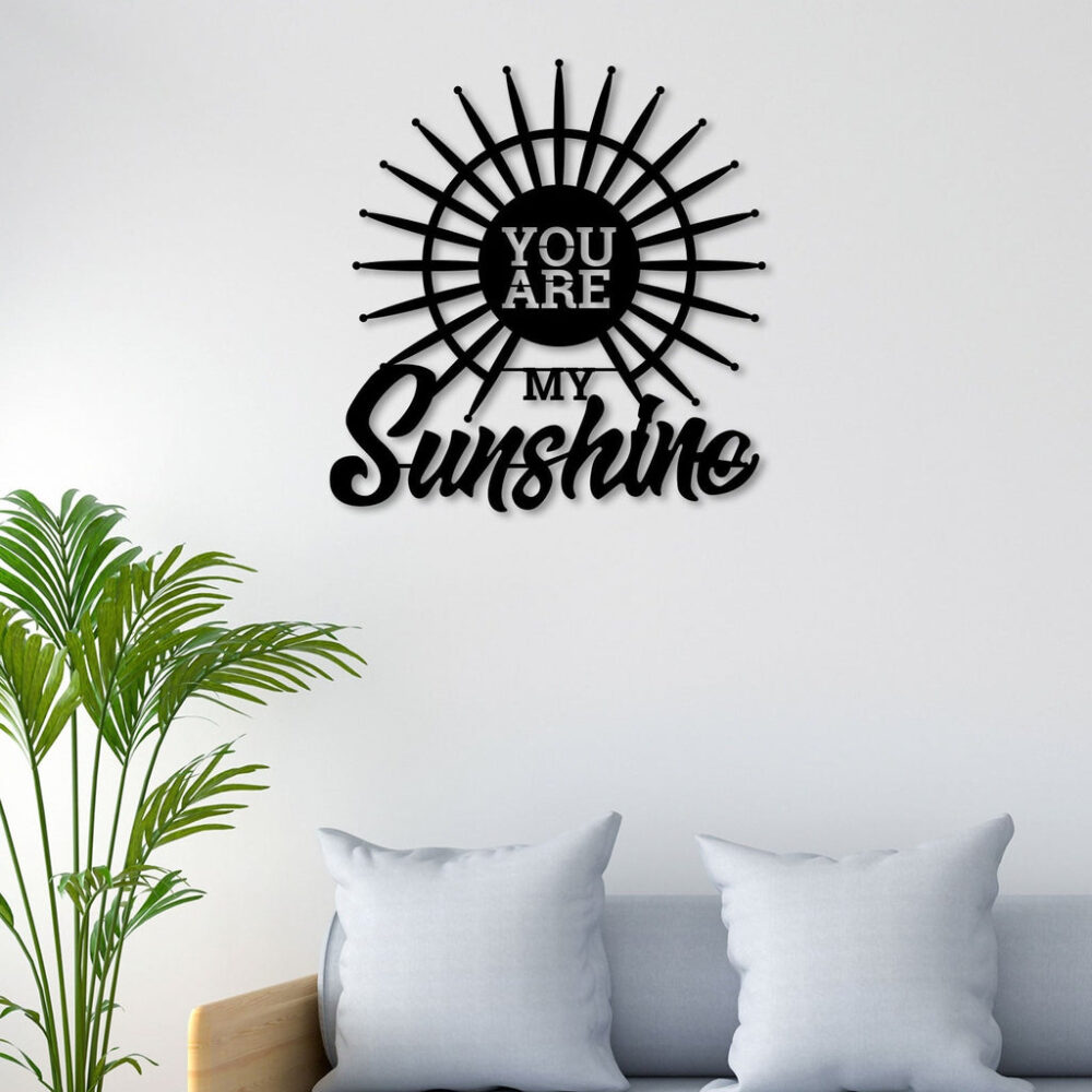 Buy Unique Designer [Radiant Love You Are My Sunshine Metal Wall Art] Online in India @ Best Price NEPTUB2