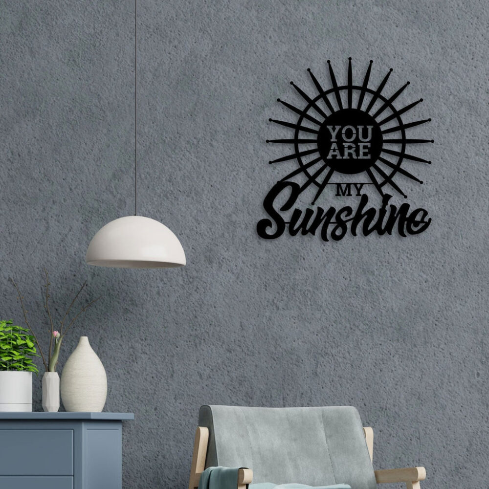 Buy Unique Designer [Radiant Love You Are My Sunshine Metal Wall Art] Online in India @ Best Price NEPTUB3