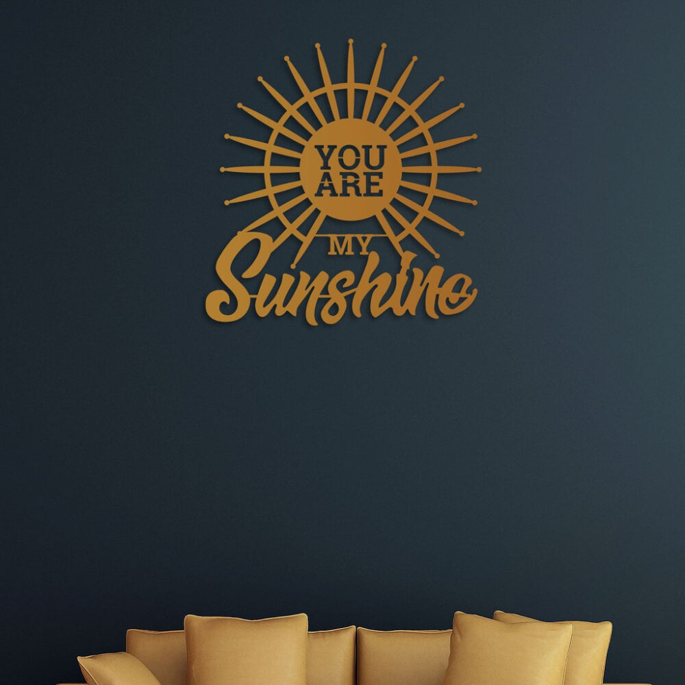 Buy Unique Designer [Radiant Love You Are My Sunshine Metal Wall Art] Online in India @ Best Price NEPTUB5
