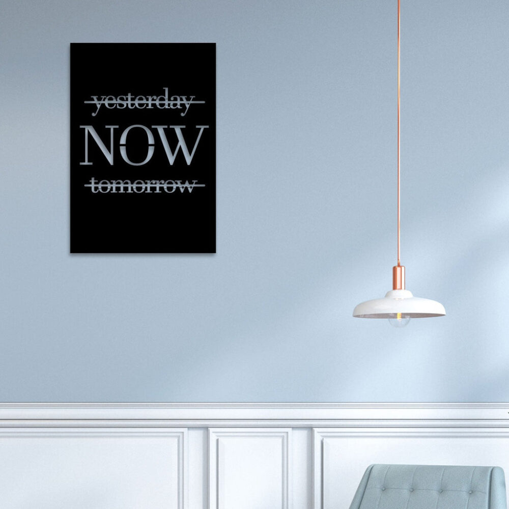 Only Now Metal Wall Art Seize the Moment with Timeless Elegance3