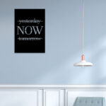 Only Now Metal Wall Art Seize the Moment with Timeless Elegance3