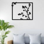 Tree With Bird Metal Wall Art Nature's Serenity in Your Space