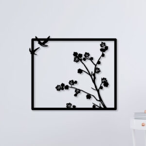 Tree With Bird Metal Wall Art Nature's Serenity in Your Space1