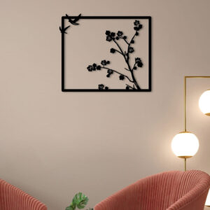 Tree With Bird Metal Wall Art Nature's Serenity in Your Space4