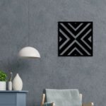 Redefine Modern Elegance Geometric Metal Wall Art! 3