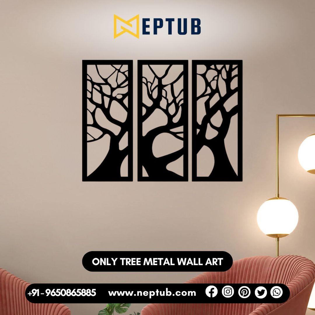 Unique Tree Metal Wall Art Rooted Elegance in Your Living Space