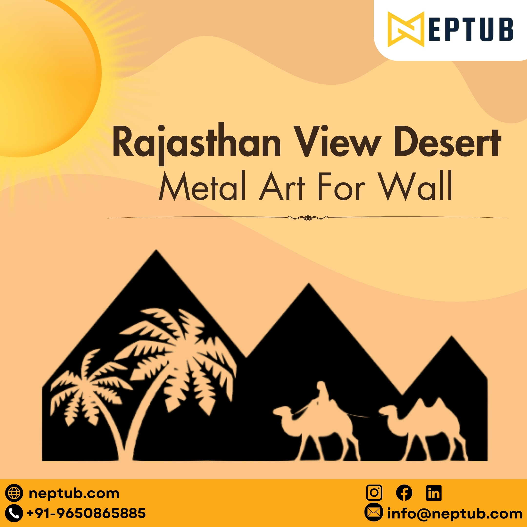Desert Metal Art for Wall Evoke the Spirit of the Thar Desert