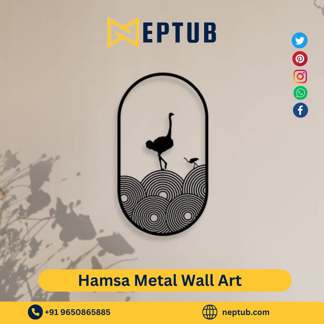 Hamsa Metal Wall Art Emblem of Peace and Safeguard