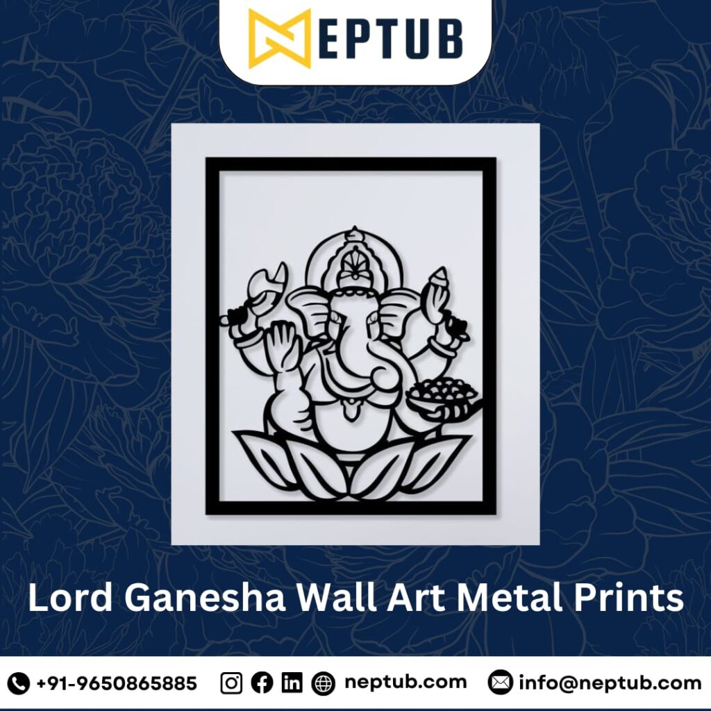 Lord Ganesha Wall Art Metal Prints Invoking Divine Blessings
