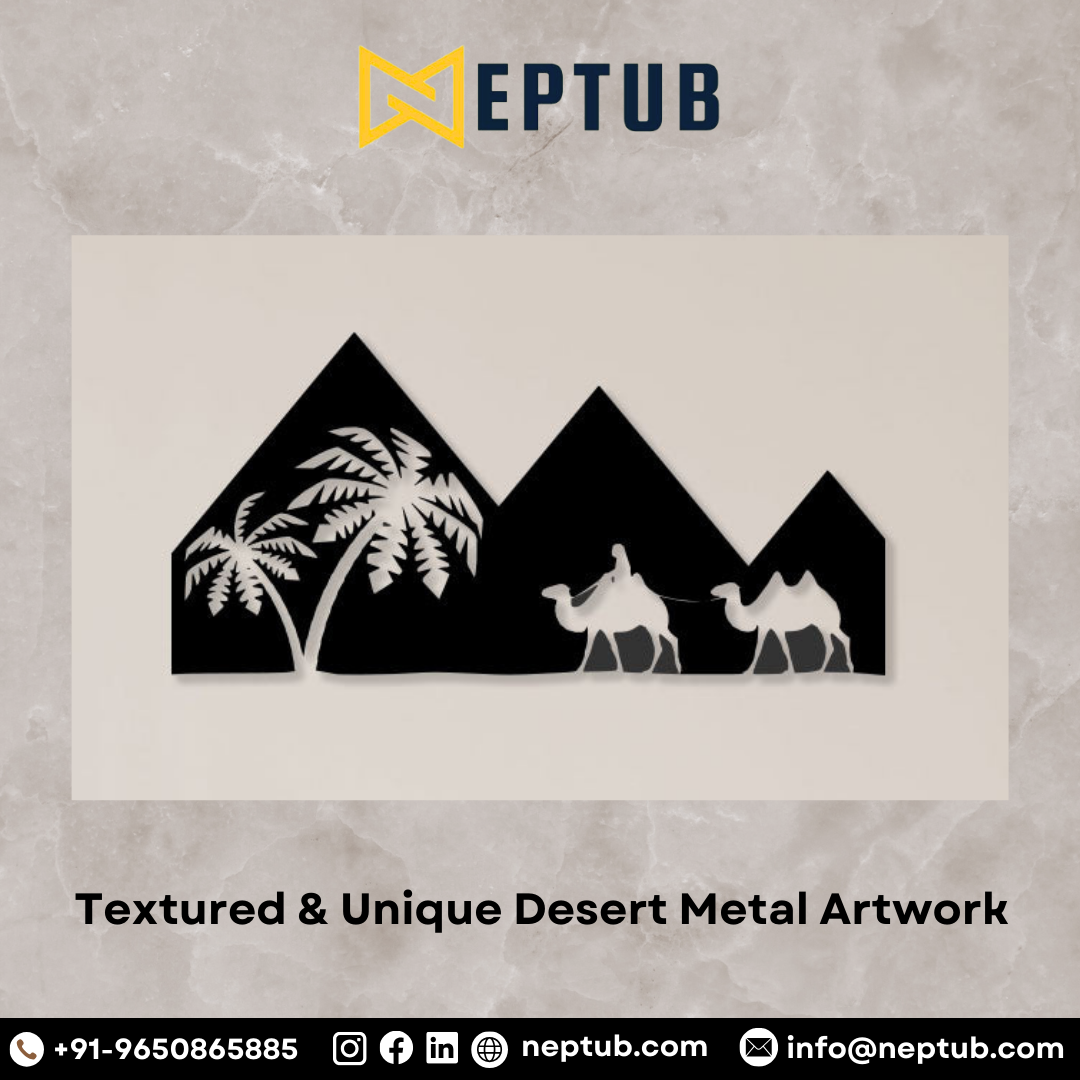 Discover the Allure of Distinctive Desert Metal Artwork Textured and Unique