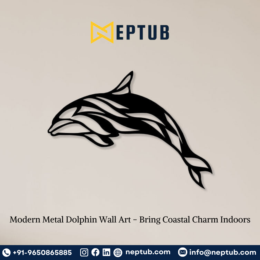 Modern Metal Dolphin Wall Art Bring Coastal Charm Indoors