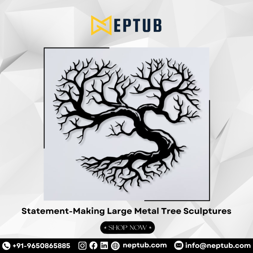 Large Metal Tree Sculpture for a Touch of Modern Grandeur