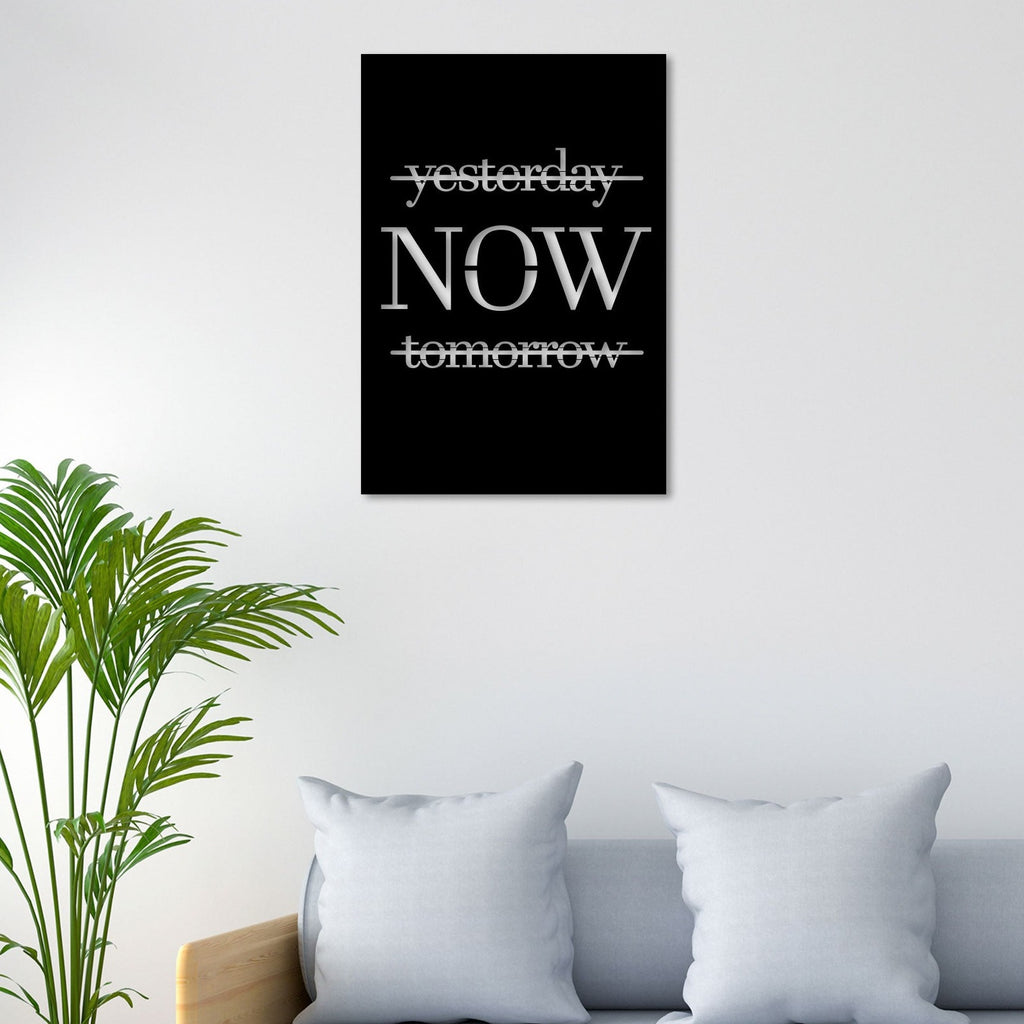 Only Now Metal Wall Art Seize the Moment with Timeless Elegance2