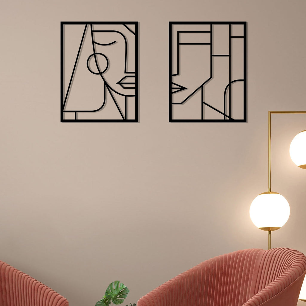 Two Women Metal Wall Art Grace Your Space with Timeless Elegance5