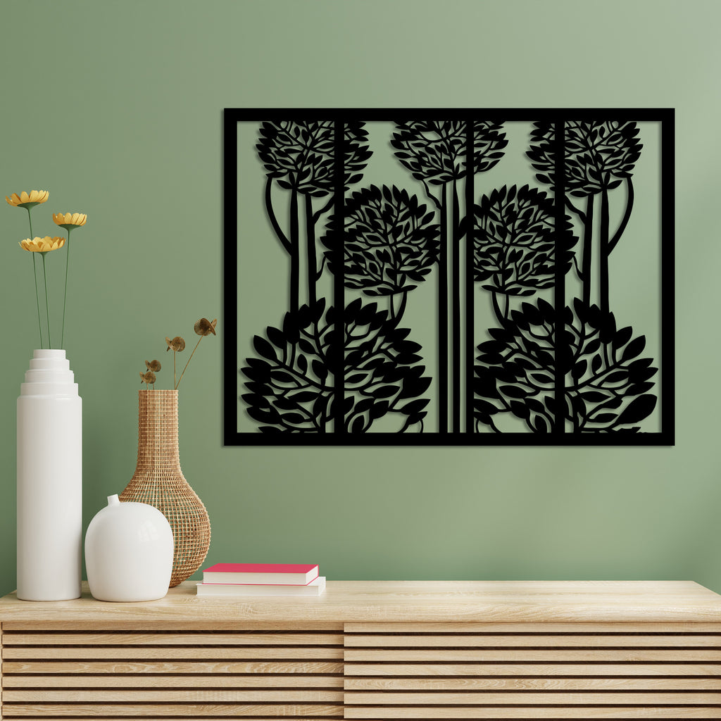 Dense Trees Metal Wall Art4