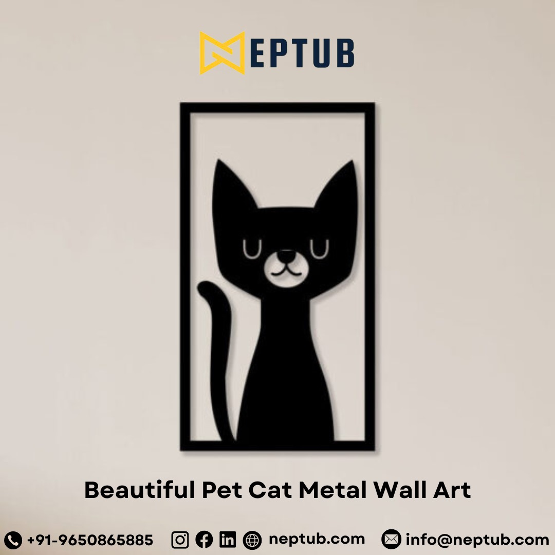 Adorn Your Walls with Beautiful Pet Cat Metal Art A Purrfect Addition to Your Home Decor