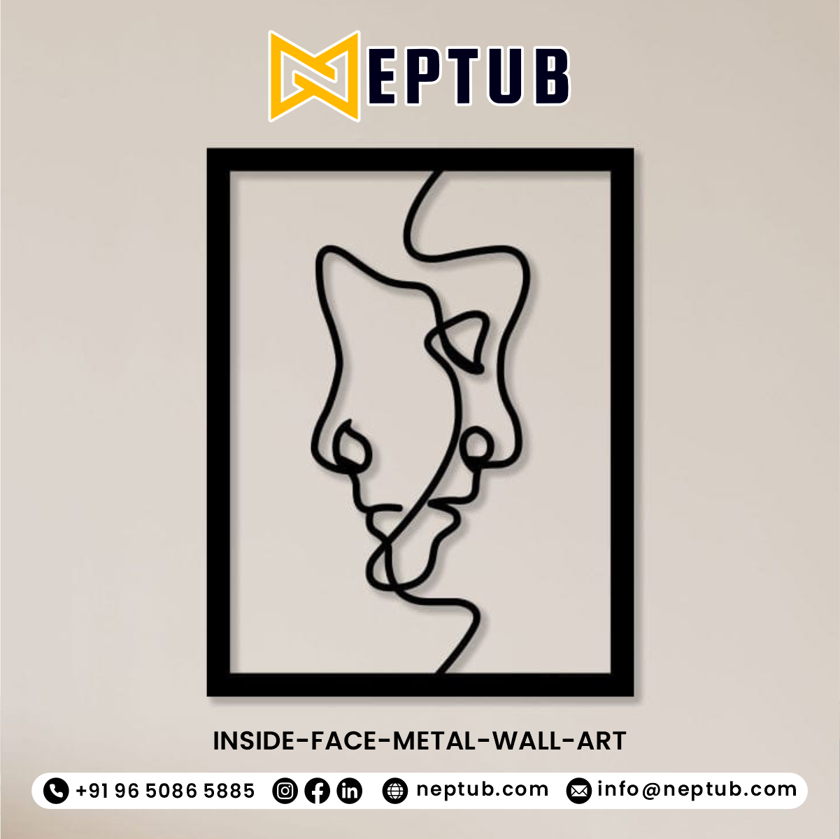 Elevate Your Space with Inside Face Metal Wall Art – Modern Art for Contemporary Homes