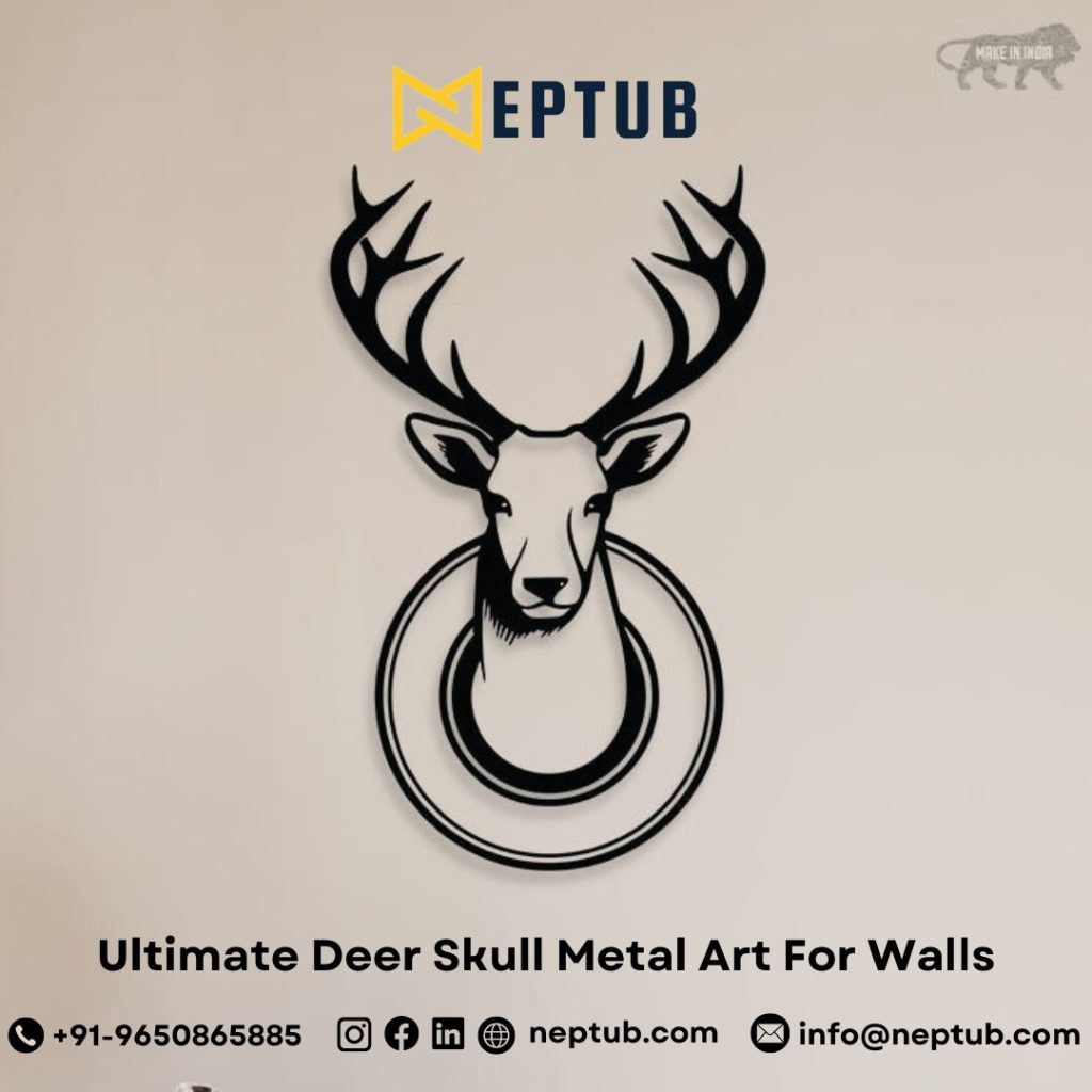 Ultimate Deer Skull Metal Art A Striking Statement for Your Home