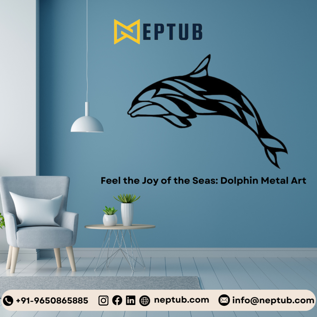 Feel the Joy of the Sea with Elegant Dolphin Metal Wall Art for Your Home