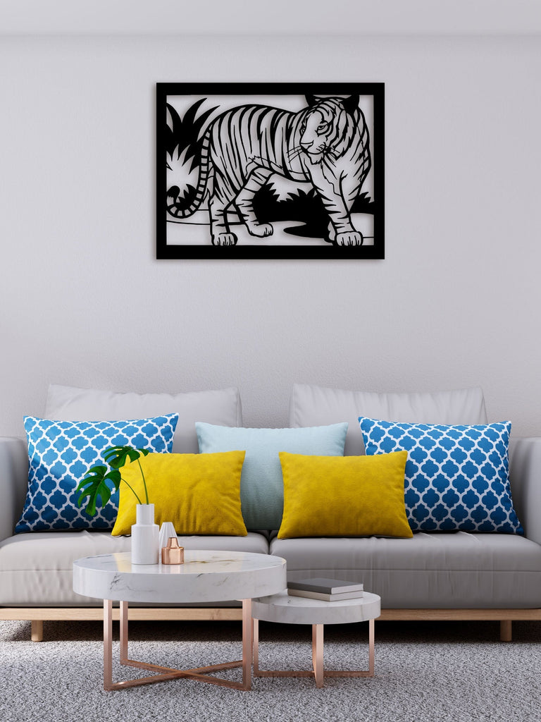 Tiger In Forest Metal Wall Art4