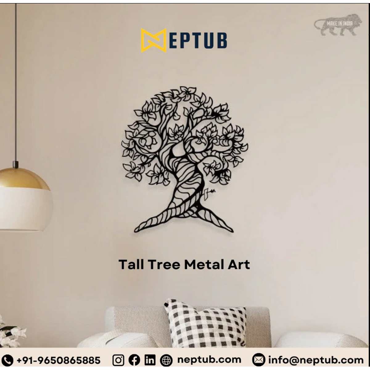 Add Nature’s Elegance with Tall Tree Metal Art