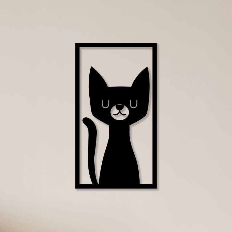 Beautiful Cat Metal Wall Art1